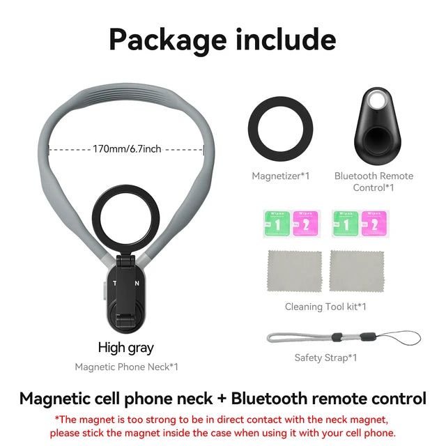 MagSnap - Magnetic Neck Hold Mount Selfie Stick Tripod - darrenhills